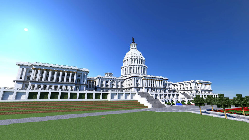 US Capitol building in Minecraft by XerxesGWX on DeviantArt