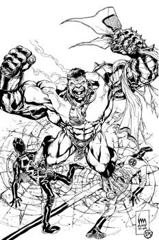 Hulk by wrathofkhan inks