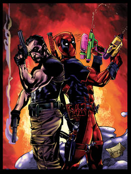 Punisher and Deadpool colors