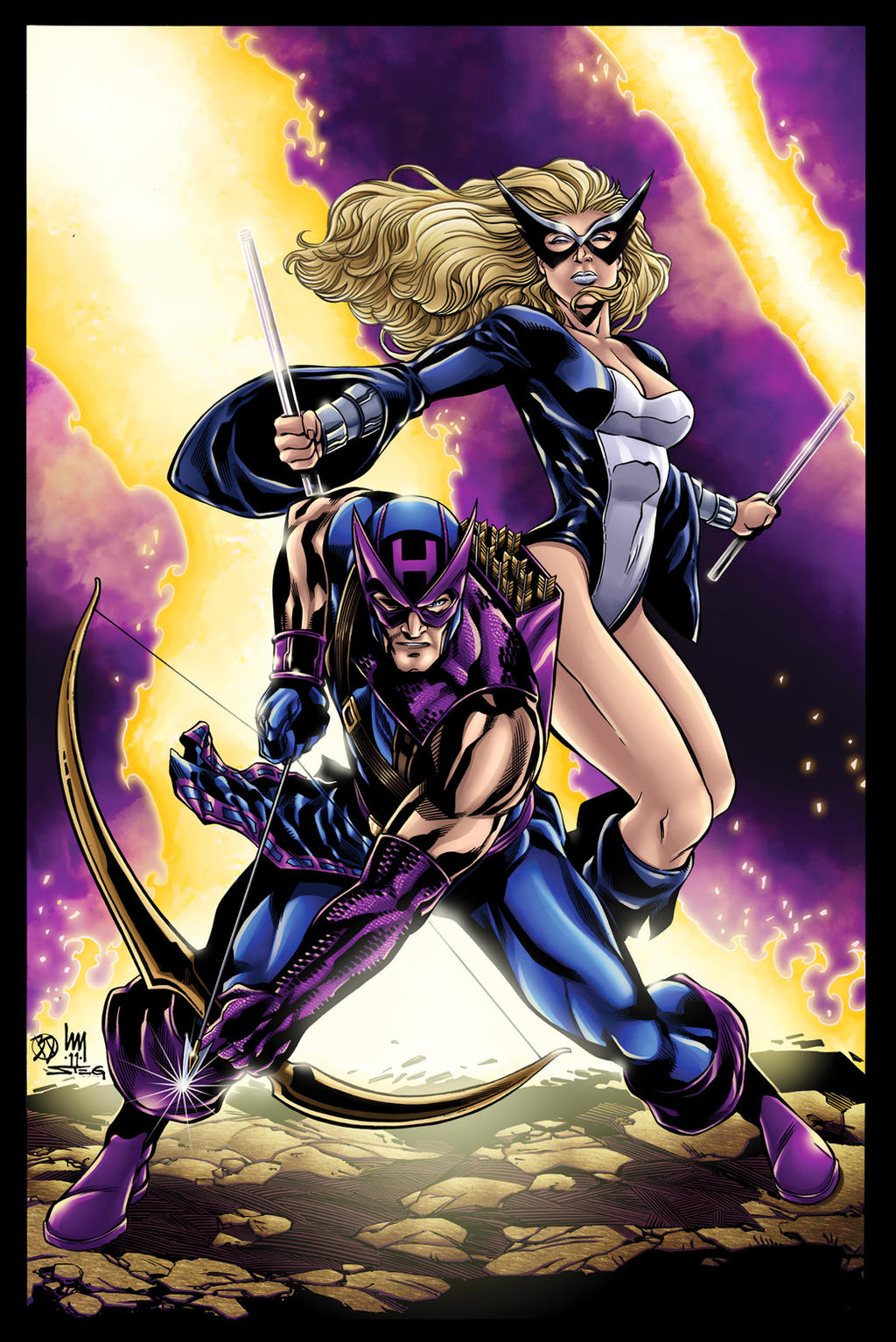 Hawkeye and Mockingbird Color