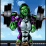 She Hulk - Muscle Beach