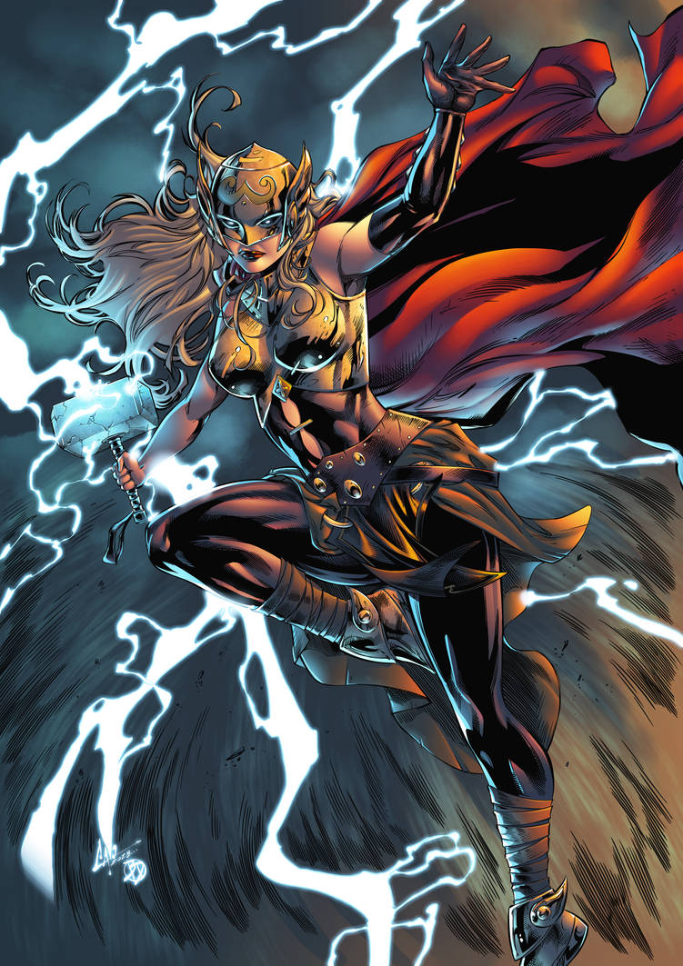 Thor Goddess Of Thunder Colors By Bdstevens On Deviantart