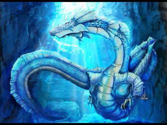 Dragon that lives in the ocean