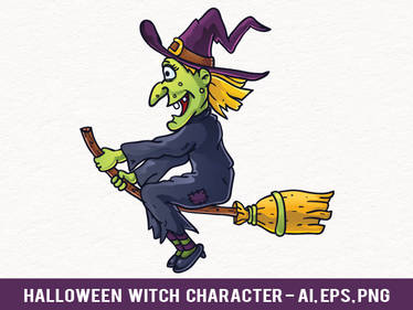 Free Halloween Witch Vector Character