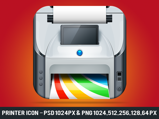 Printer Icon Free download psd and png