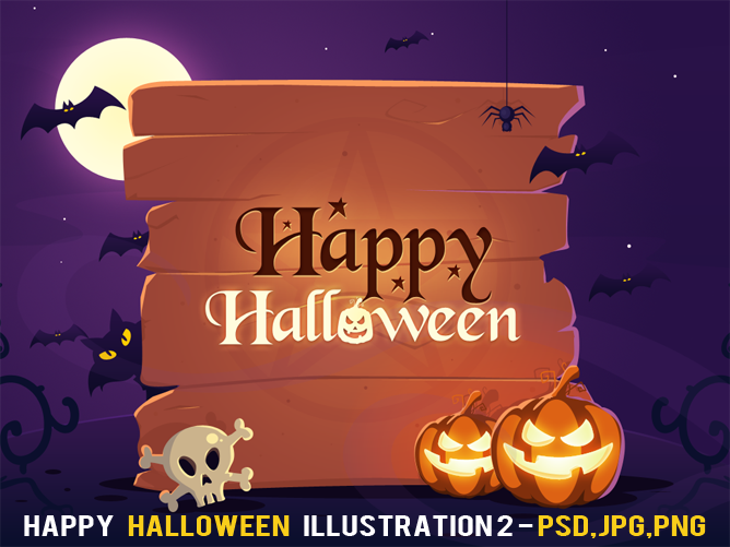 Free Happy Halloween Illustration 2