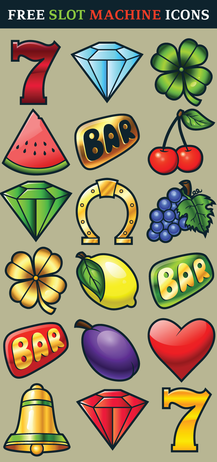 Printable Slot Machine Bar Free Slot Machine Icons by pixaroma on DeviantArt
