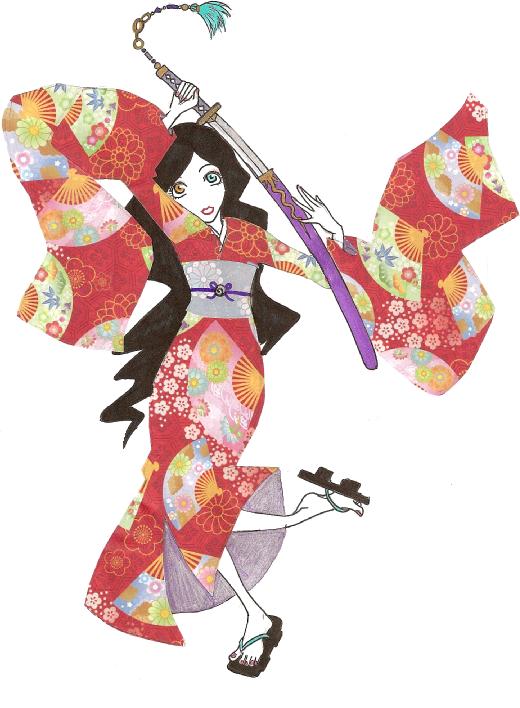 Joy the Red Furisode