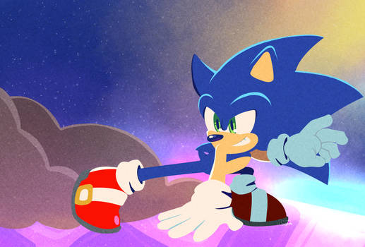 Sonic Colors rise of the Wisp: Super sonic by supershamoroniel on