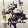 Nier Automata Playstation 4 cover fan art