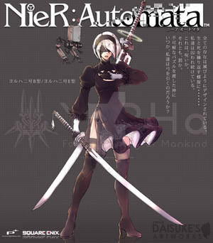 nier automata 2B 2017 poster