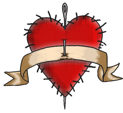 Needle Heart Tattoo