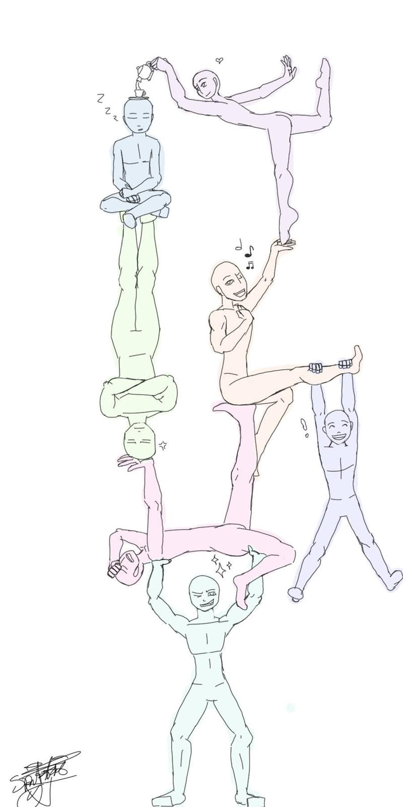 Draw Your Squad Template 1 by SpitfireYJ on DeviantArt
