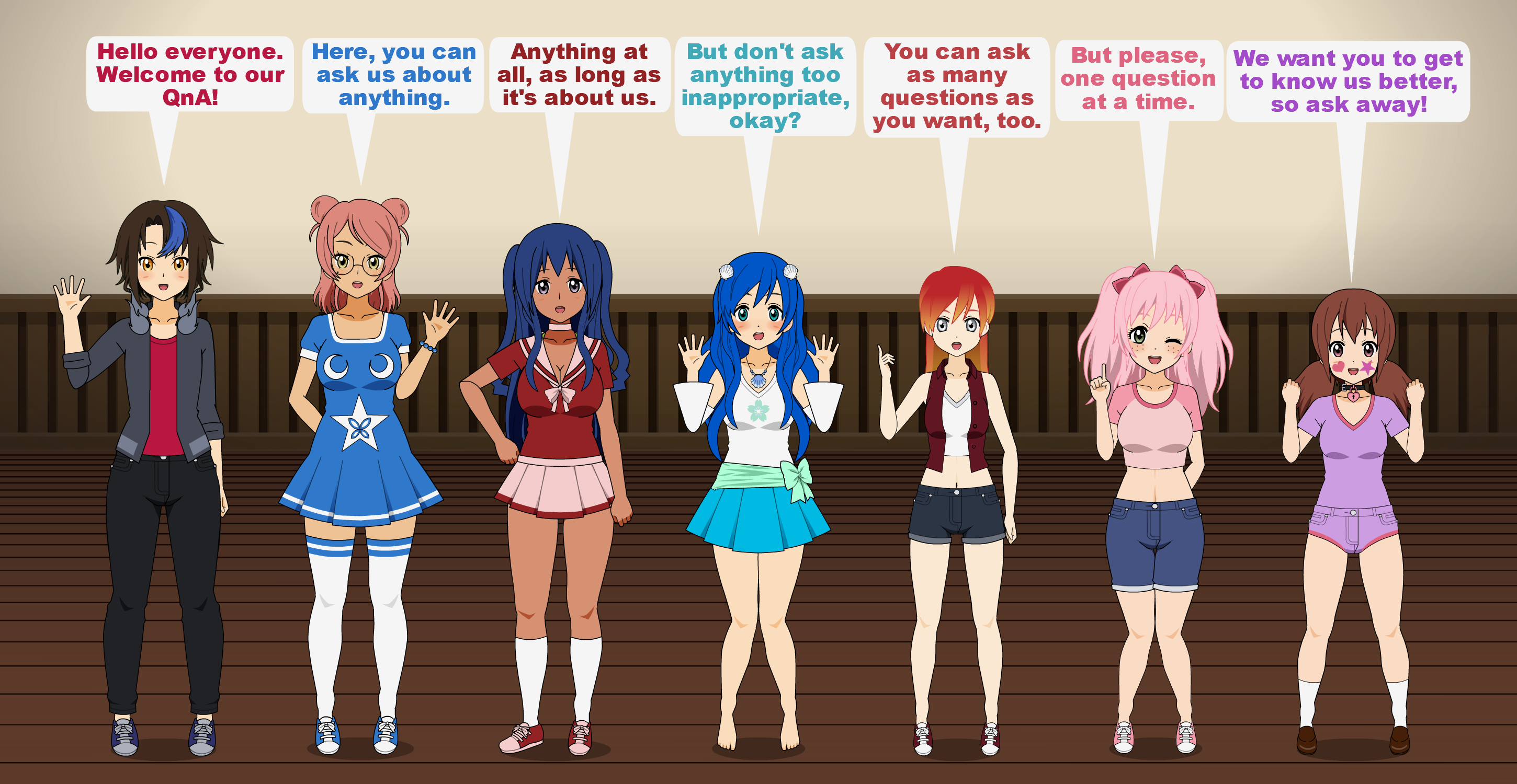 Kisekae OCs QnA: Ask them (almost) anything! by Sinjohkaiser2 on DeviantArt
