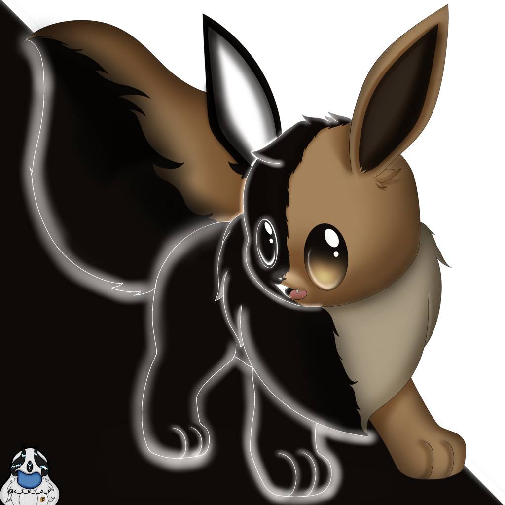 Shadowee Shadow Eevee by KIRTAPsART on DeviantArt