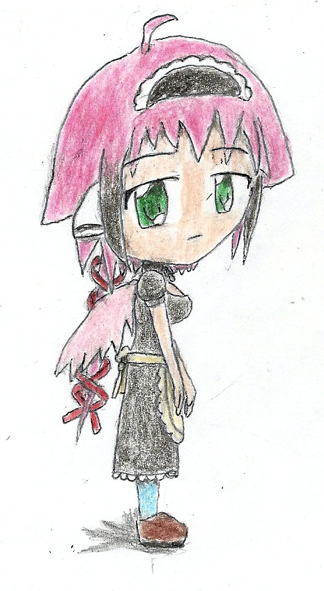 fan art: ikaros as a maid