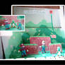 Super Mario World 3D Play Scene Play-Doh and Card