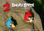 2 Angry Clay Birds Polymer Angry Birds Red Blues