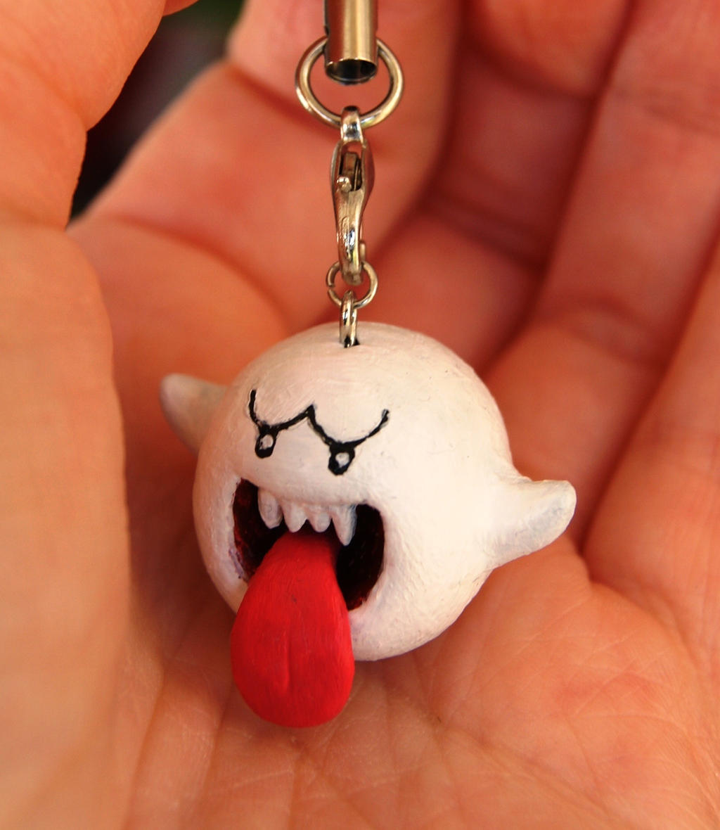 Boo! Polymer Clay Charm