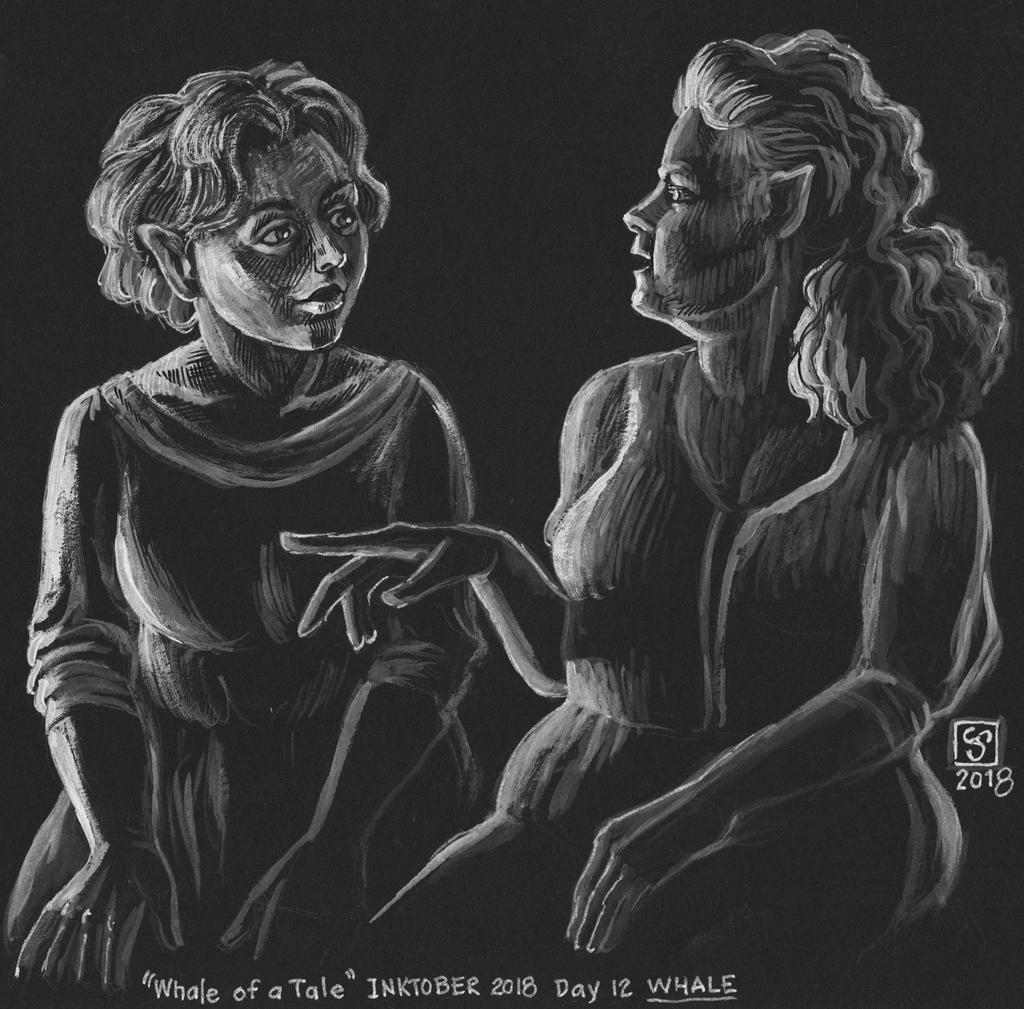 Inktober12-WhaleOfaTale by The-Tinidril