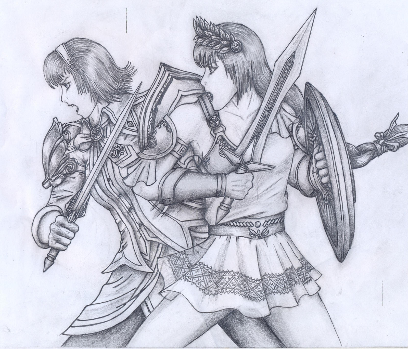 Sophitia and Cassandra Warrior sisters SC3