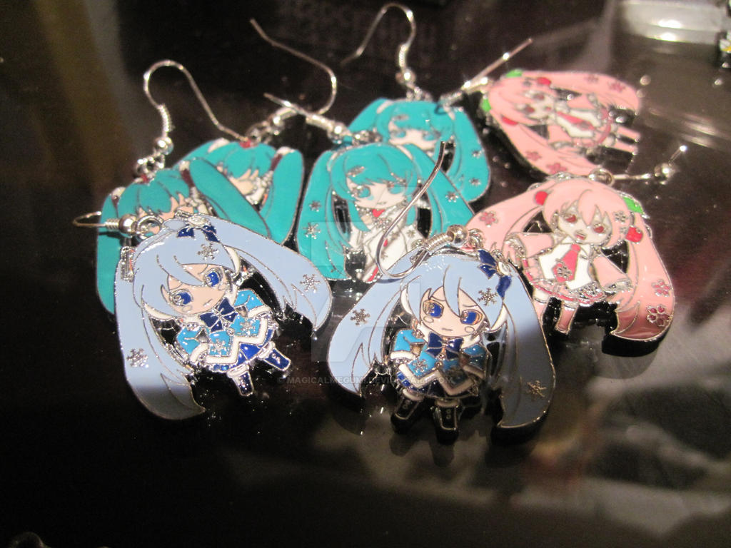 hatsune miku earrings