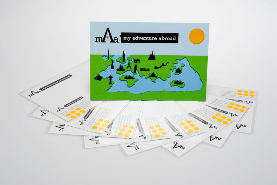 My Adventure Abroad Postcards by octofinity