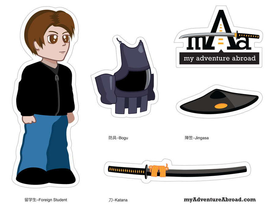 My Adventure Abroad Sticker Sheet by octofinity
