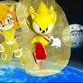 Super Sonic and Super Sally Vs. the Death Egg