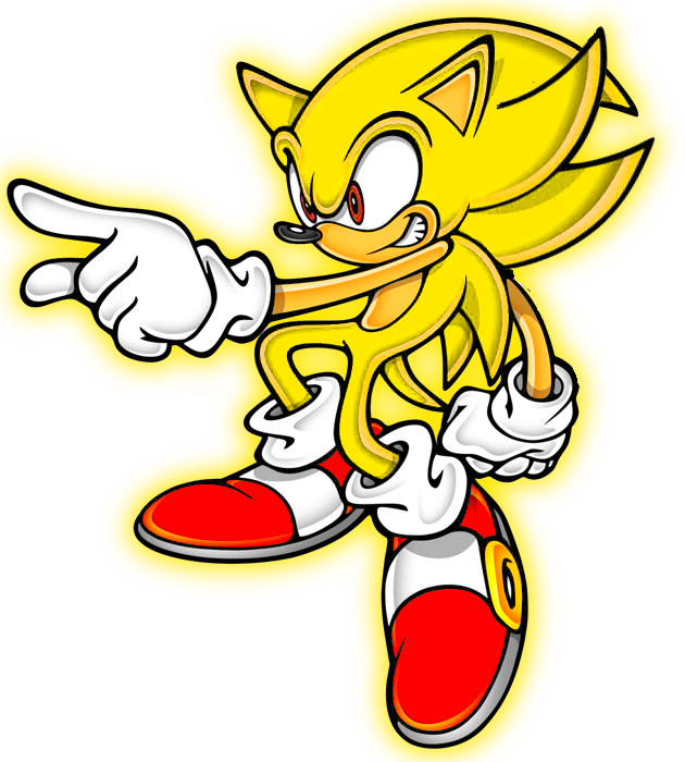 super sonic  Sonic, Sonic art, Sonic the hedgehog