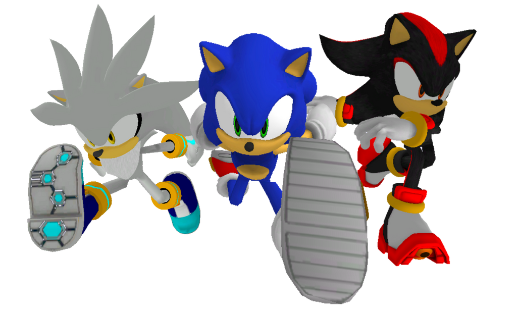 Silver Shadow Render Sonic, Shadow and Silver Racing Render by Silverdahedgehog06 on DeviantArt