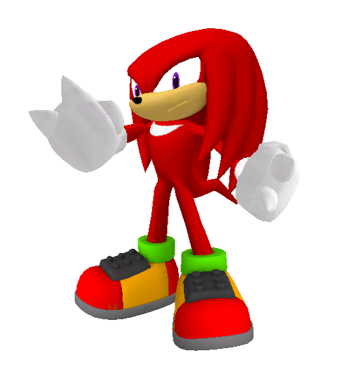 Knuckles SSB4 Trophy Pose