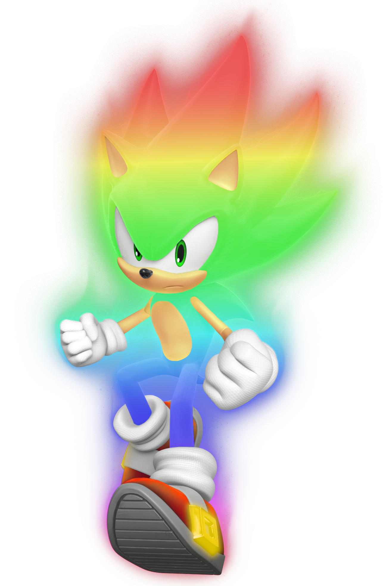 Hyper Sonic Rendering (Remake) by BrutalSurge402X on DeviantArt