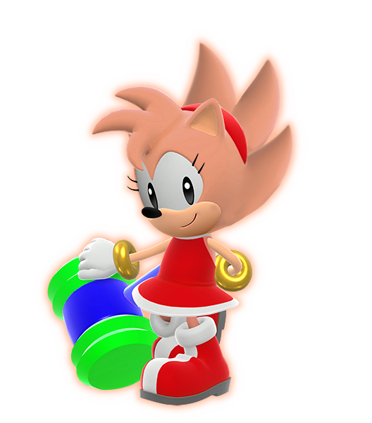 Classic Super Amy (Modern Outfit) Sonic Superstars
