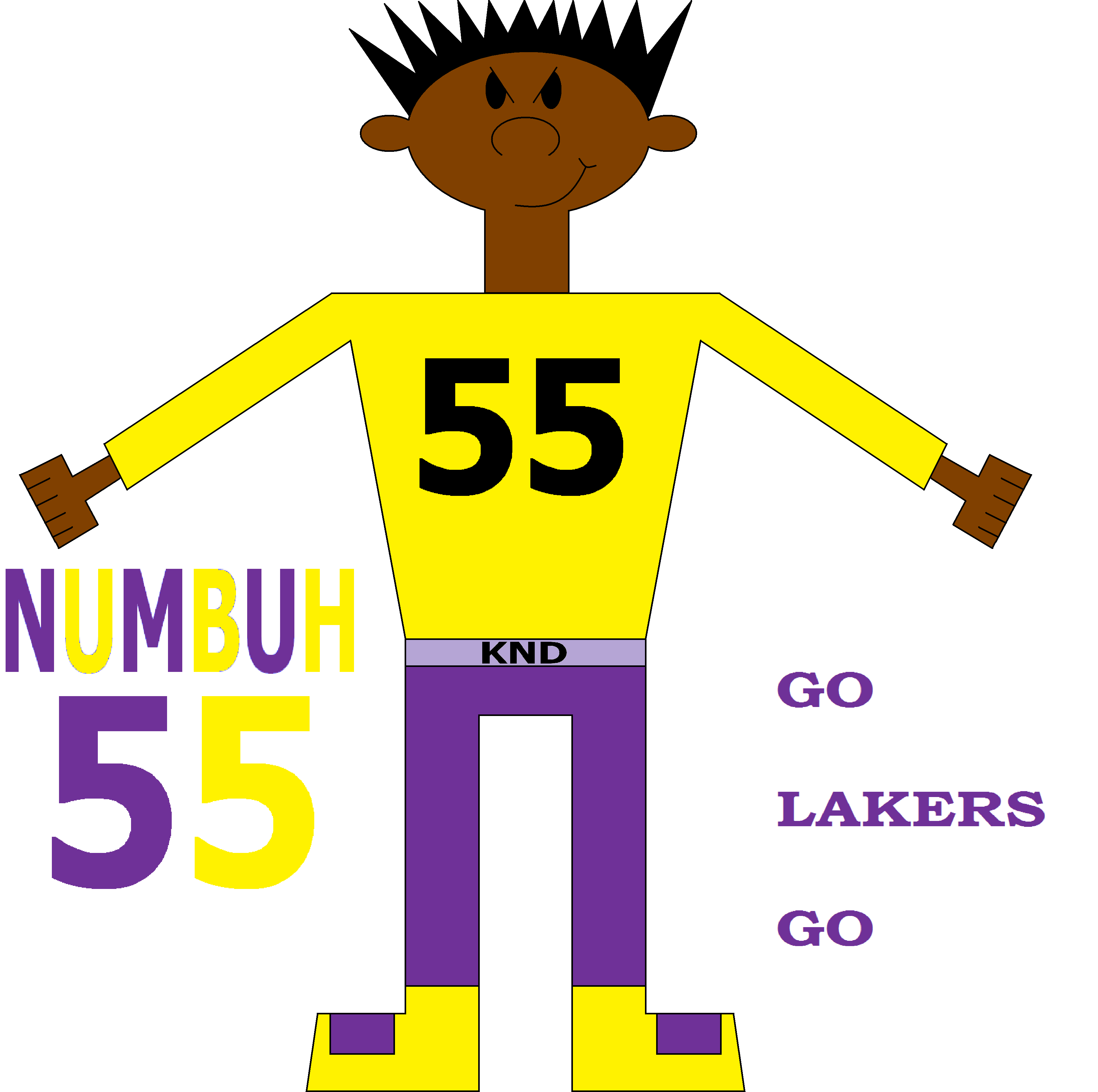 NUMBUH 55 LAKERS STYLE