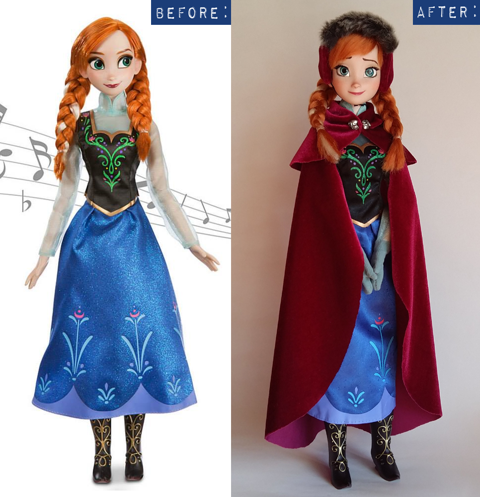 repainted OOAK singing anna doll