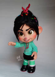 repainted OOAK talking vanellope doll