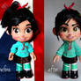 repainted OOAK talking vanellope doll