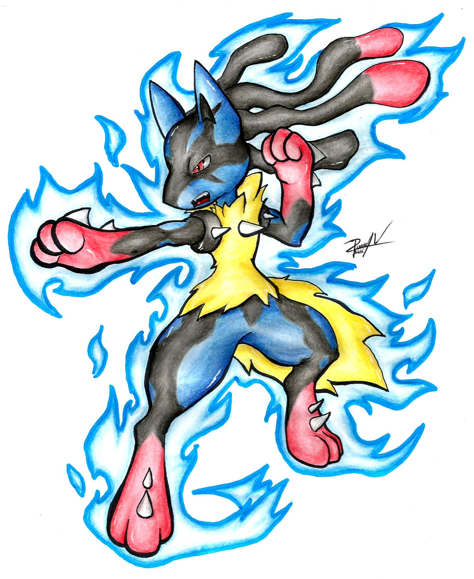 Learn how to draw lucario pokemon leave the comments for your request about...