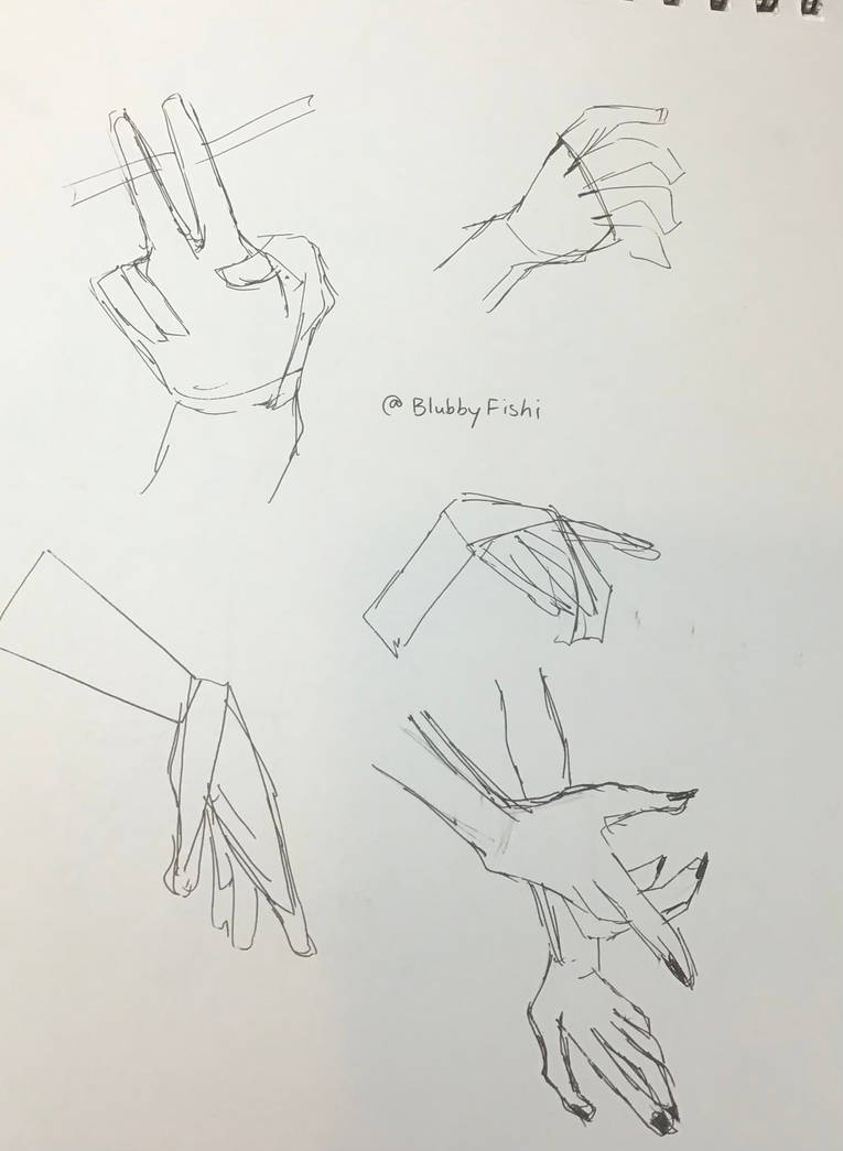 Hand references of the day by BlubbyFishi on DeviantArt