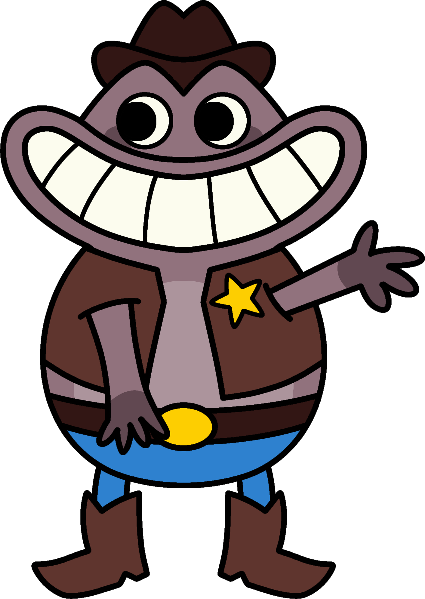 Toadster Redesigned Sheriff Toadster by TajieMaj on DeviantArt