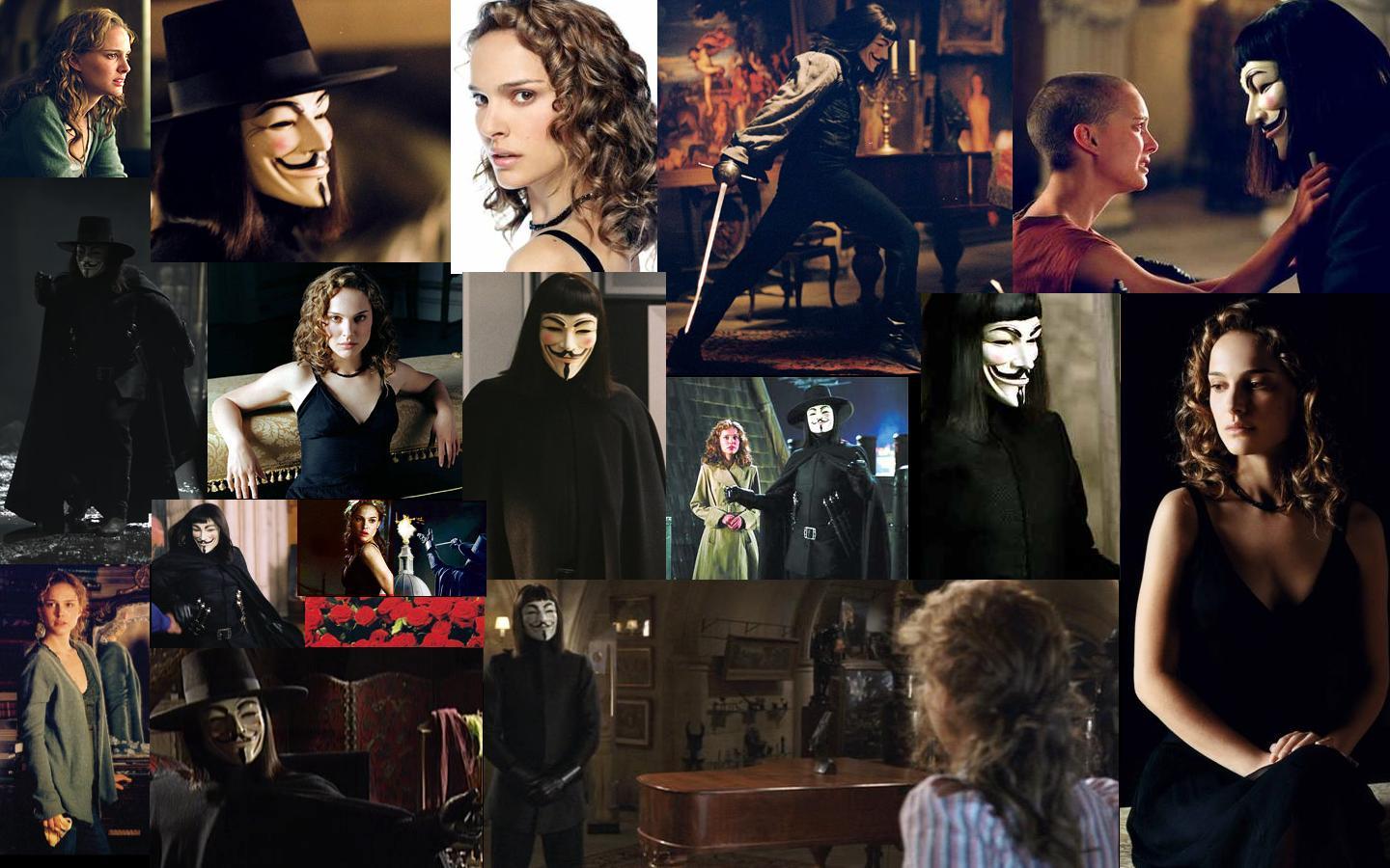 V and Evey Desktop Collage 4 by jennperry22