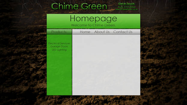 'Chime Green' Website Design