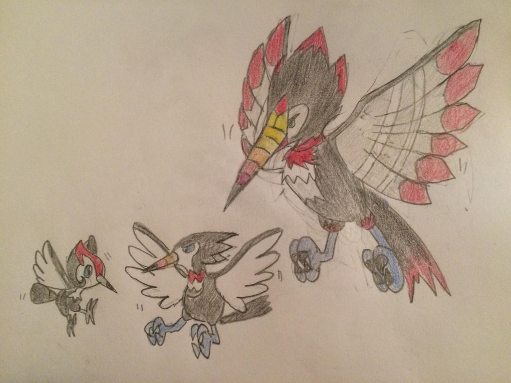 Pakipek Evolution Pikipek's Alternate Final Evolution by JJSponge120 on DeviantArt