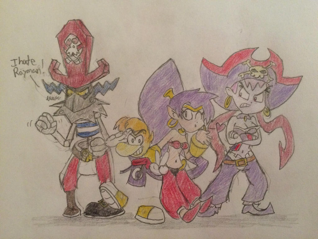 Rayman and Shantae by JJSponge120 on DeviantArt