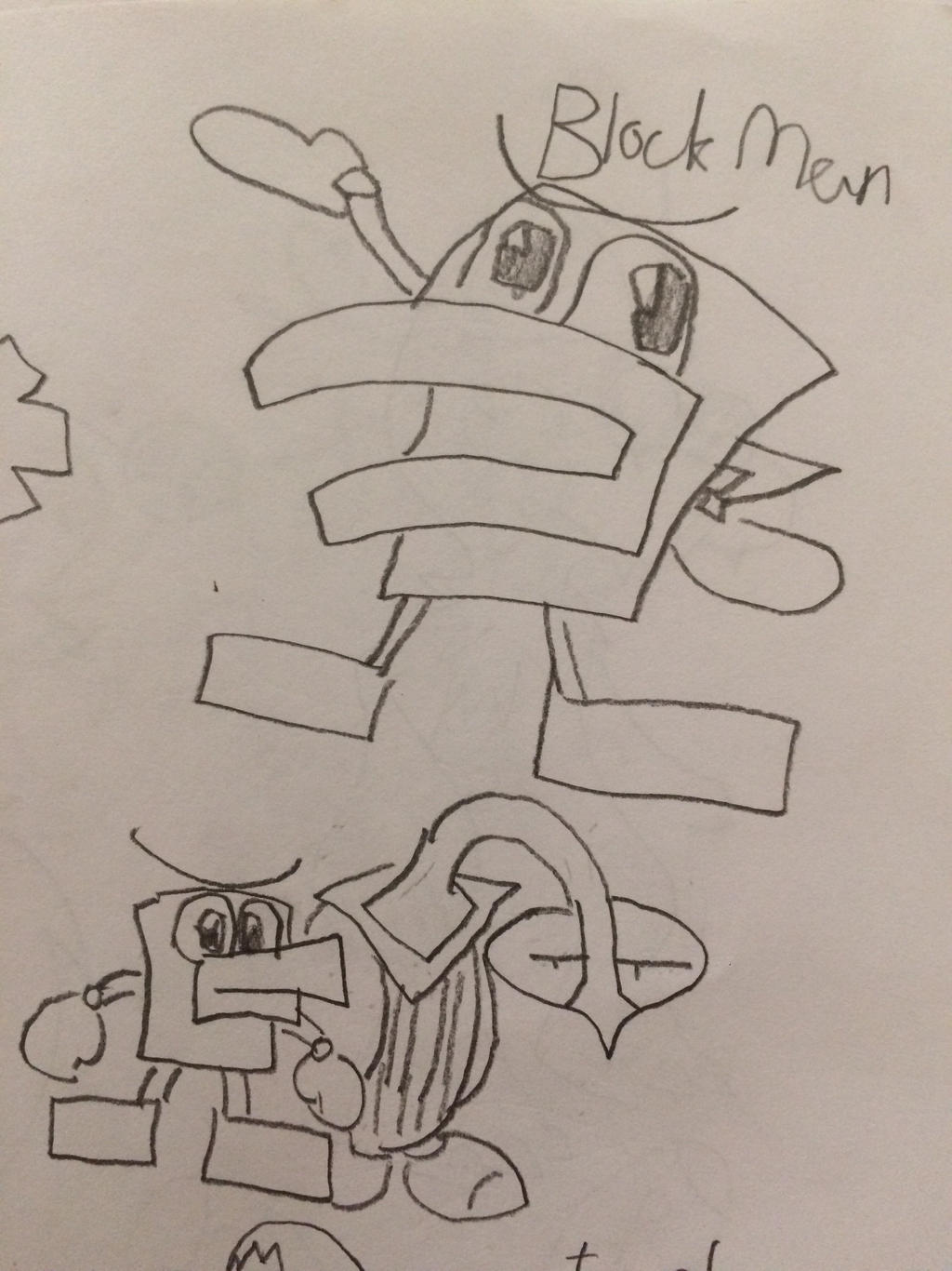 Simple Block Man Block Man's First Appearance by JJSponge120 on DeviantArt