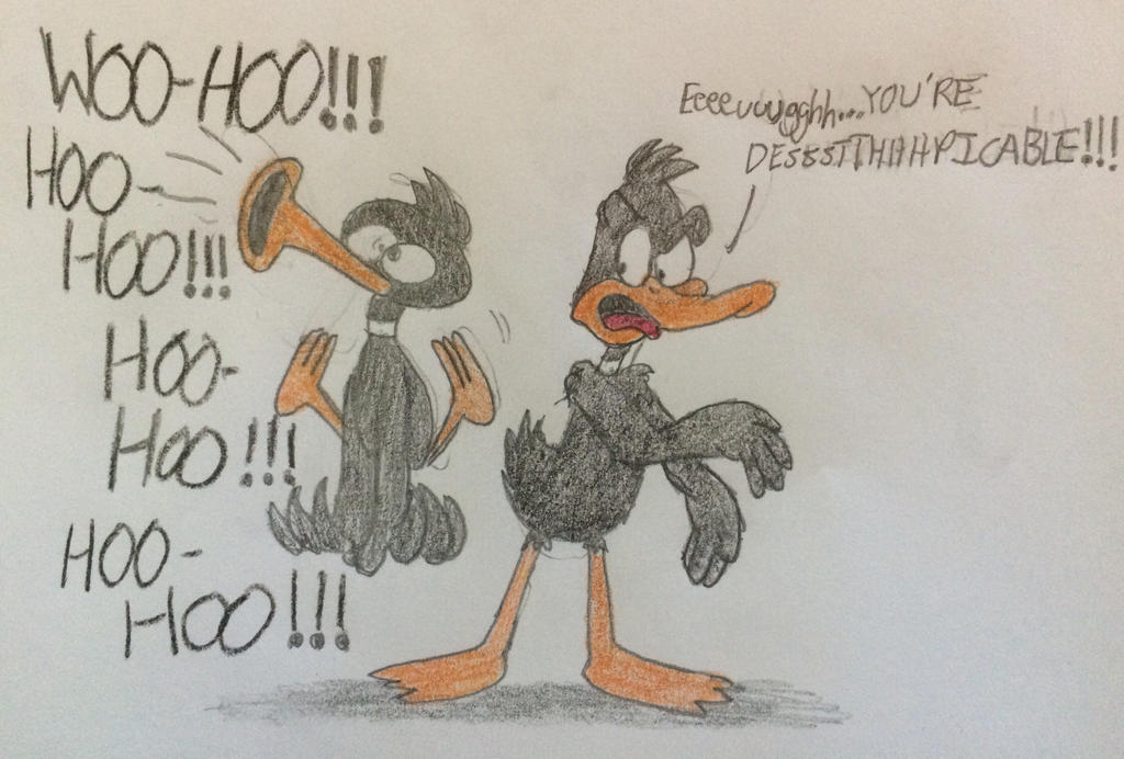 daffy duck (jojo no kimyou na bouken and 1 more) drawn by matias_soto_lopez