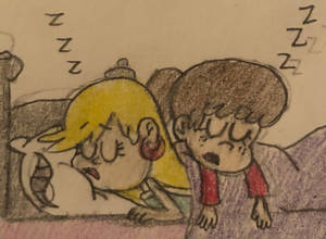Leni and Lynn Sleeping (Commission)