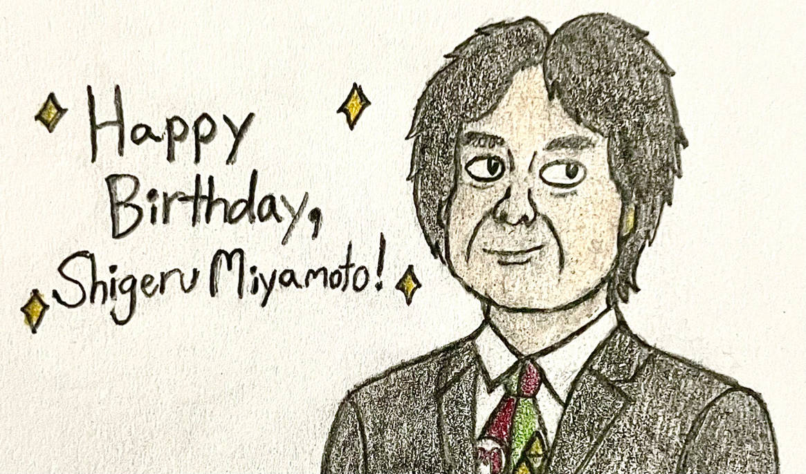 Happy Birthday, Shigeru Miyamoto! by JJSponge120 on DeviantArt