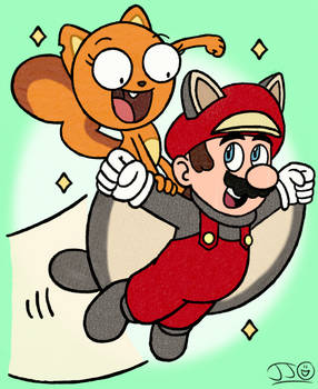Kiff and Flying Squirrel Mario (Remastered)